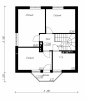 Проект одноэтажного дома с мансардой Rg4953 План4